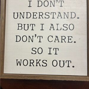 Wooden Framed Quote Wall Art